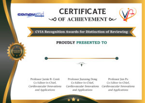 CVIA Recognition Awards for Distinction of Reviewing